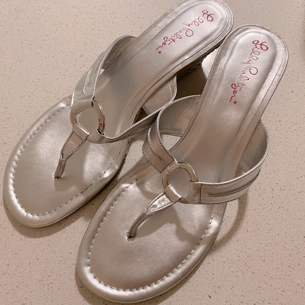 EUC Lilly Pulitzer McKim Wedge Sandal